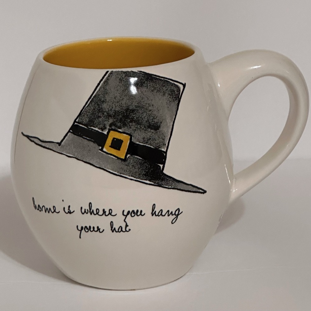 Rae Dunn Mug ‘Home is where you hang your hat!’ 🎩 Thanksgiving